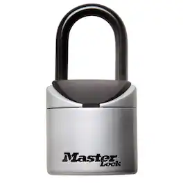 Master Lock - 5-1/4 in H X 2-3/4 in W Vinyl Covered Steel 3-Digit Combination Lock Box - Silver