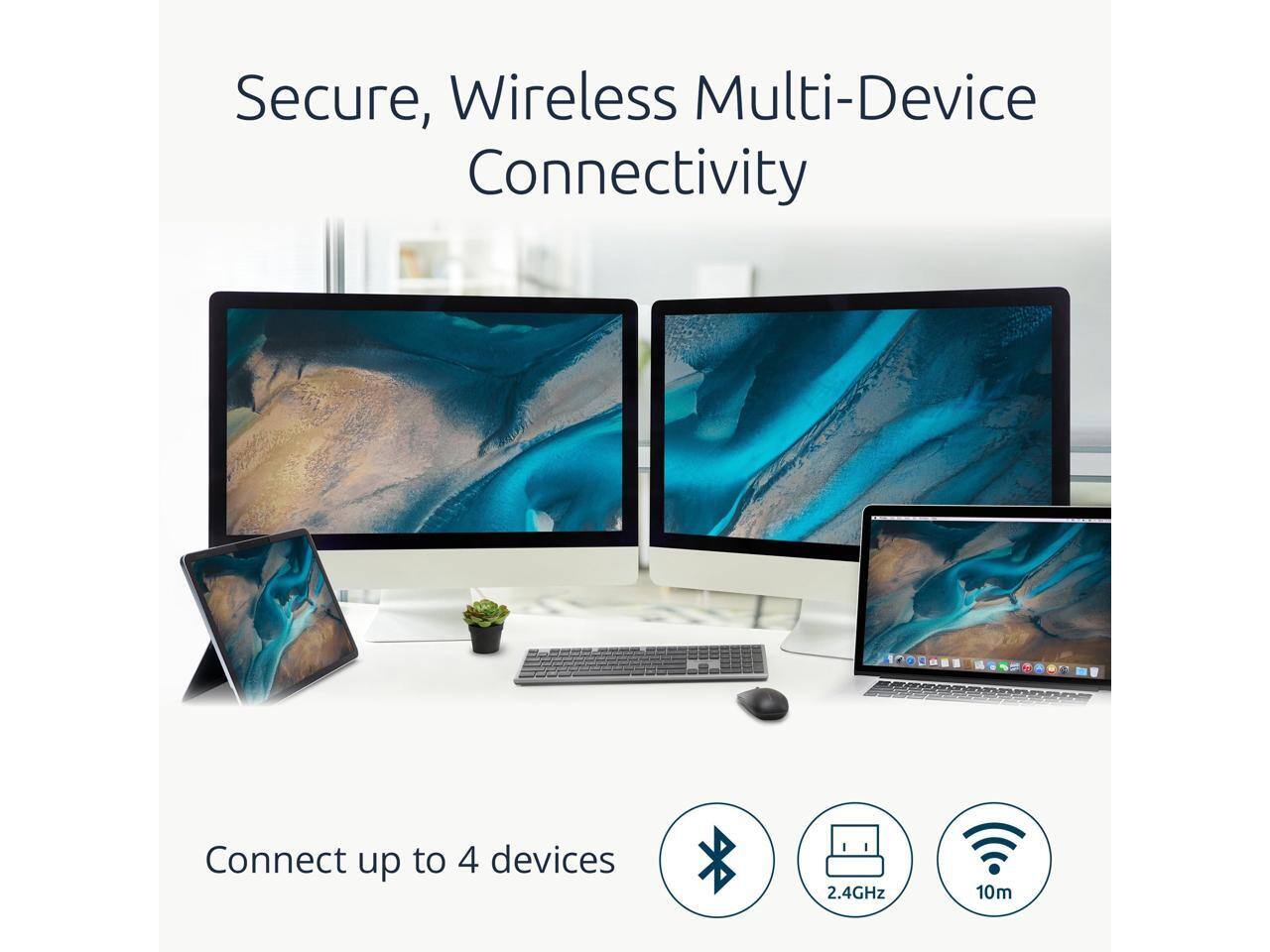 Secure, Wireless Multi-Device Connectivity

Connect up to 4 devices

2.4GHz

10m