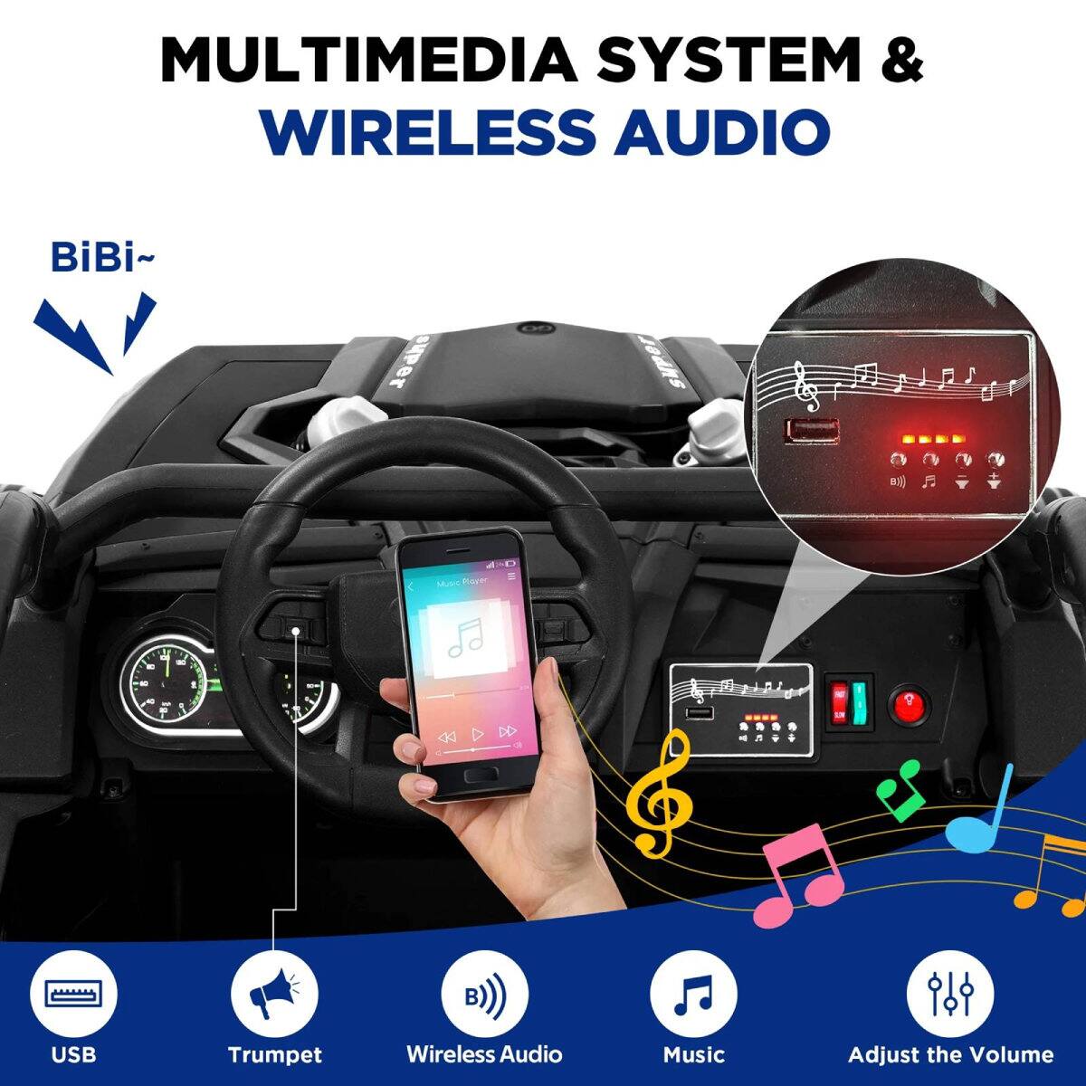 MULTIMEDIA SYSTEM & WIRELESS AUDIO

BiBi~

USB Trumpet Wireless Audio Music Adjust the Volume
