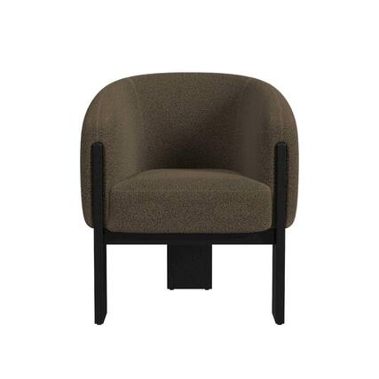 Front. Picket House Furnishings - Paloma Chair in Joy Cocoa - Brushed Espresso.