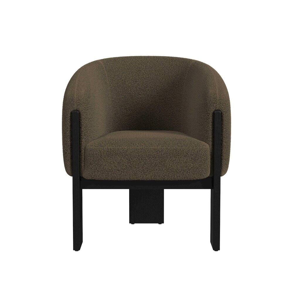 Front. Picket House Furnishings - Paloma Chair in Joy Cocoa - Brushed Espresso.