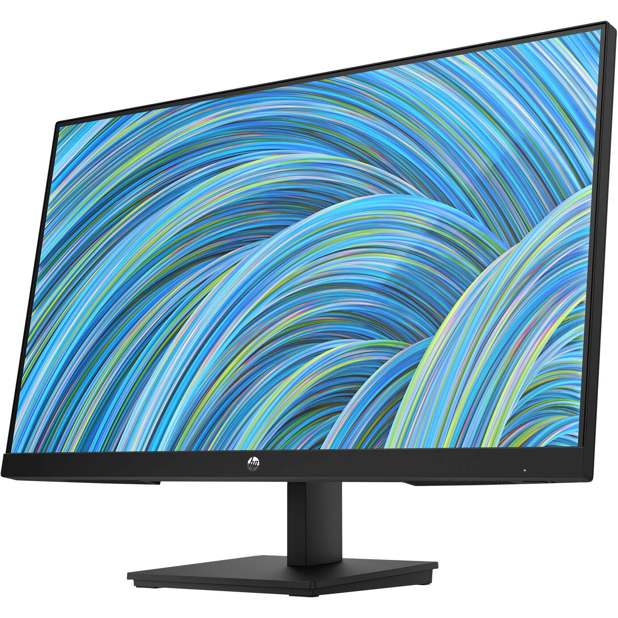 Left. HP - HP V24v G5 23.8" 16:9 FHD VA 75Hz 3000:1 Monitor - Black.