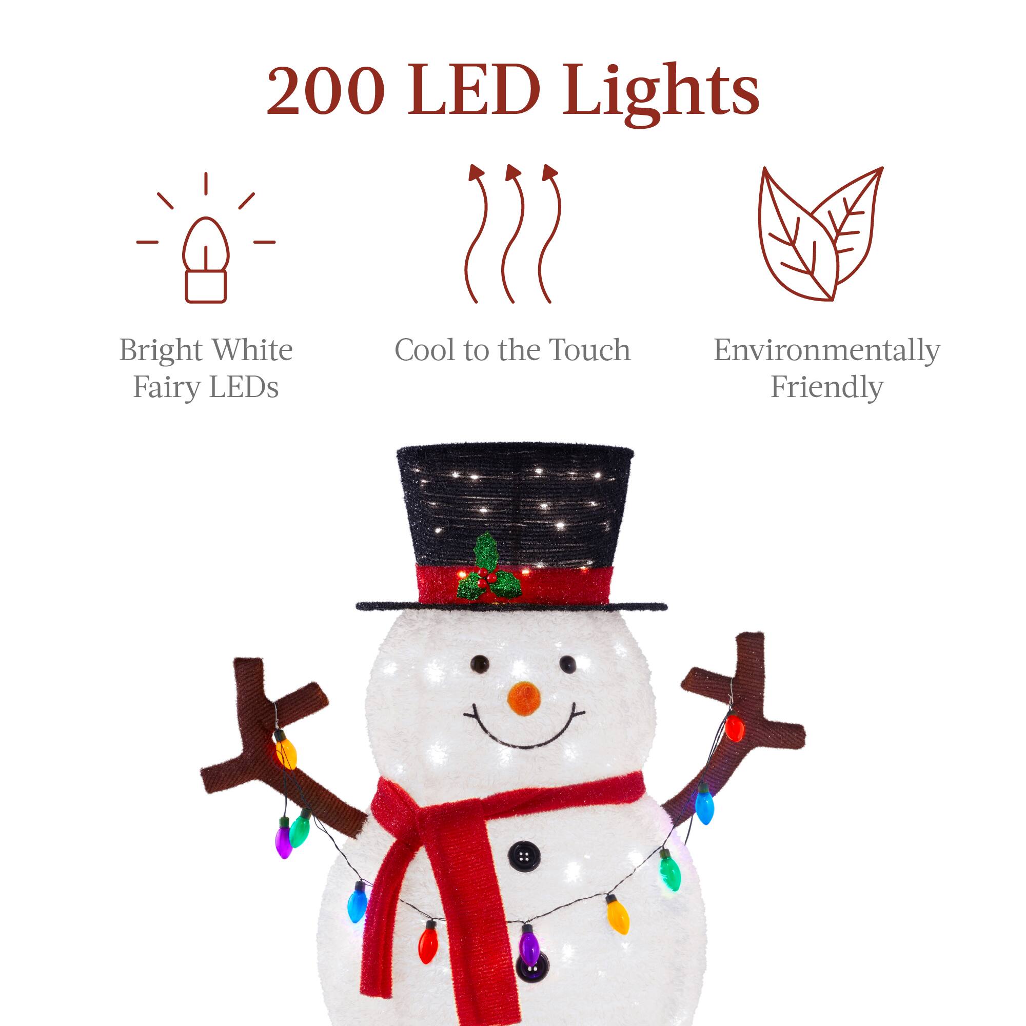 200 LED Lights

- Bright White Fairy LEDs
- Cool to the Touch
- Environmentally Friendly