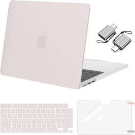 mosiso - Case for MacBook Air 13 inch M5 M4 M3 M2 A3449 A3240 A3113 A2681 (2022-2026) - Stone Gray
