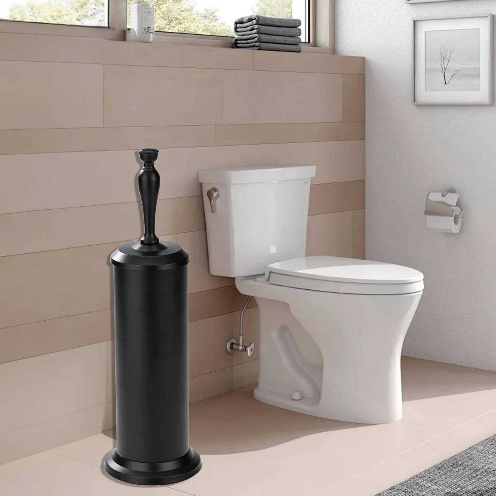 Alt View 1. J&V TEXTILES - Toilet Bowl Brush with Extra Long Handle and Durable Bristles.