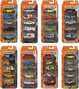 Mattel - Matchbox Basic 1:64 Car 5-Pack 12-Piece G Assortment - COLLECTIBLES - Multicolor