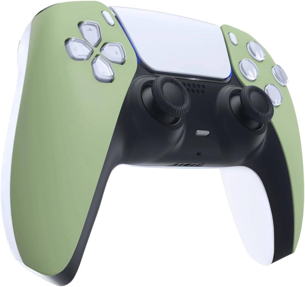 Left. ProControllers - Custom Wireless Controller for PS5 - Olive Green.