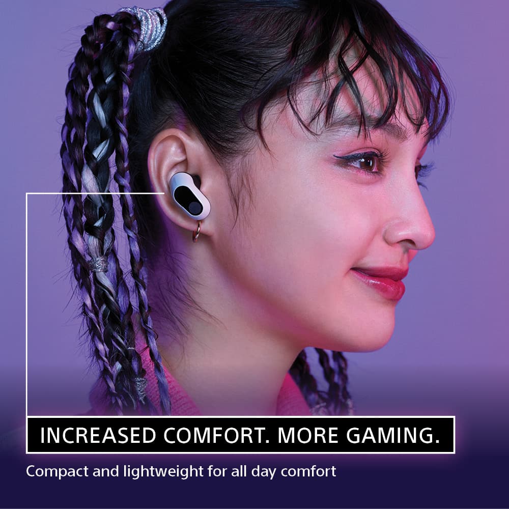 INCREASED COMFORT. MORE GAMING. Compact and lightweight for all day comfort.