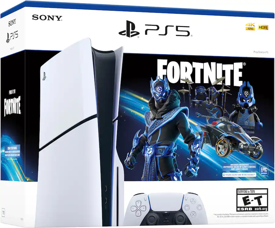 PlayStation 5 Slim Console Fortnite Cobalt Star Bundle 1000045133 ...