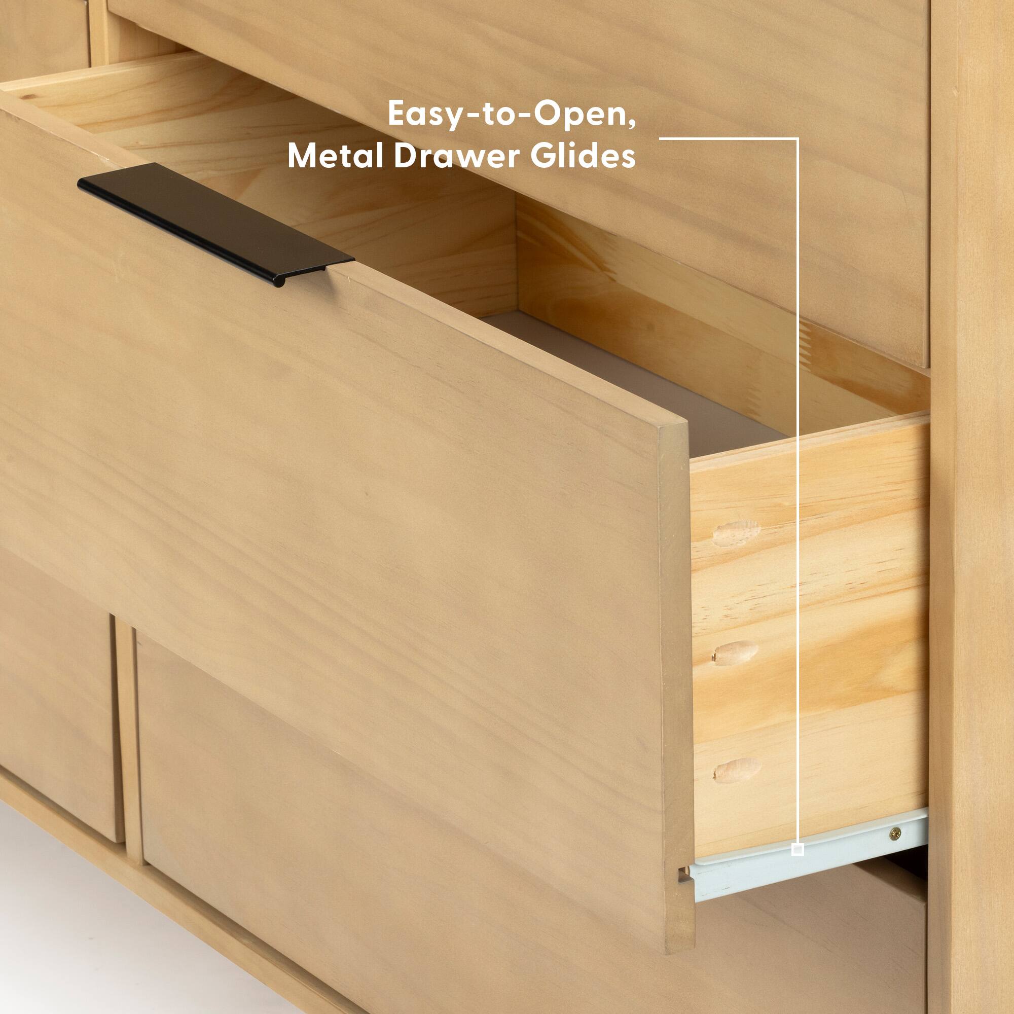 Easy-to-Open Metal Drawer Glides