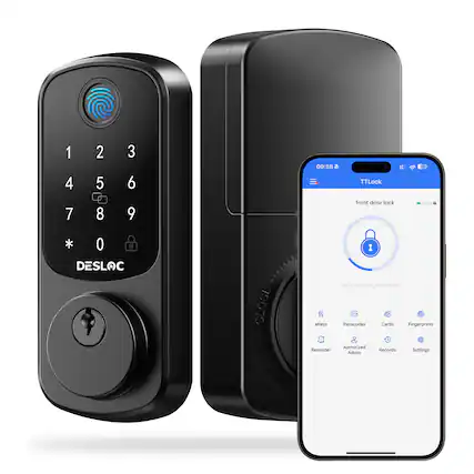 1 4 2 5 3 6 09:58 TTLock 18 7 8 9 front door lock 100% * O # DESLOC 1 COCOLEE touch to unlock hold to lock CLOSE eKeys Passcodes Cards Fingerprints Authorized Reminder Records Settings Admin