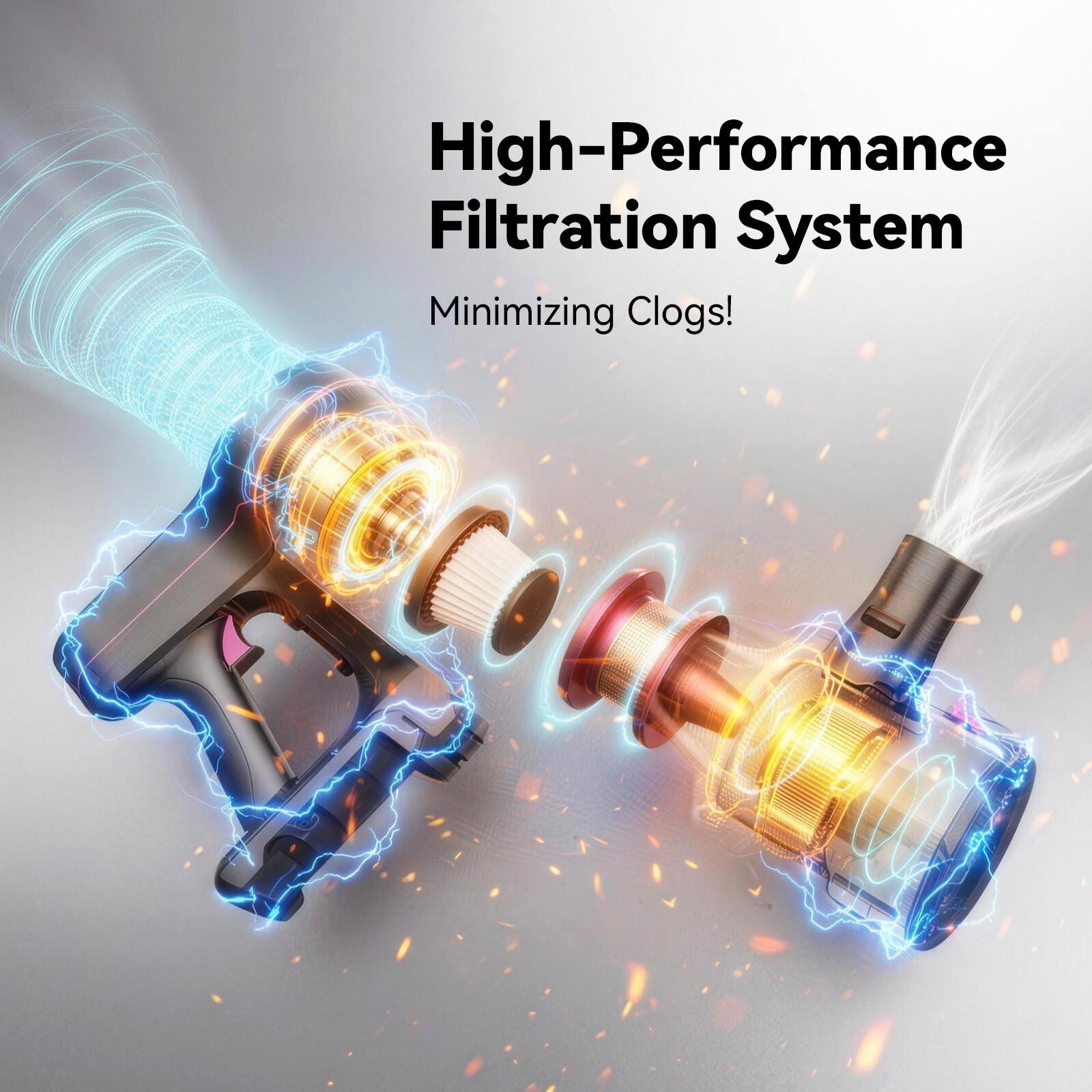 High-Performance Filtration System  
Minimizing Clogs!