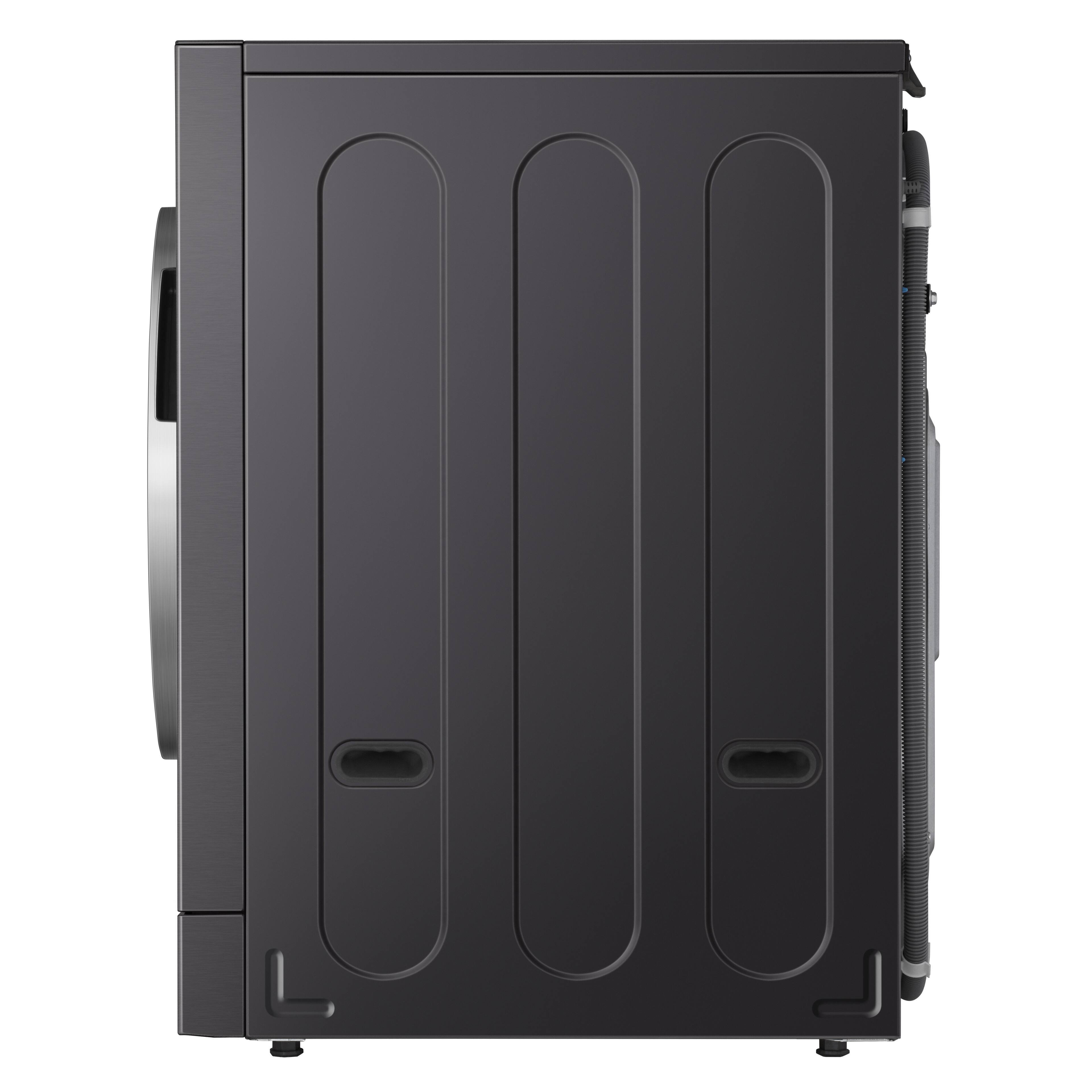 Alt View 15. LG - SIGNATURE 5.8 Cu. Ft. High-Efficiency Stackable Smart Front Load Washer with Steam and ezDispense - Brushed Black Steel.