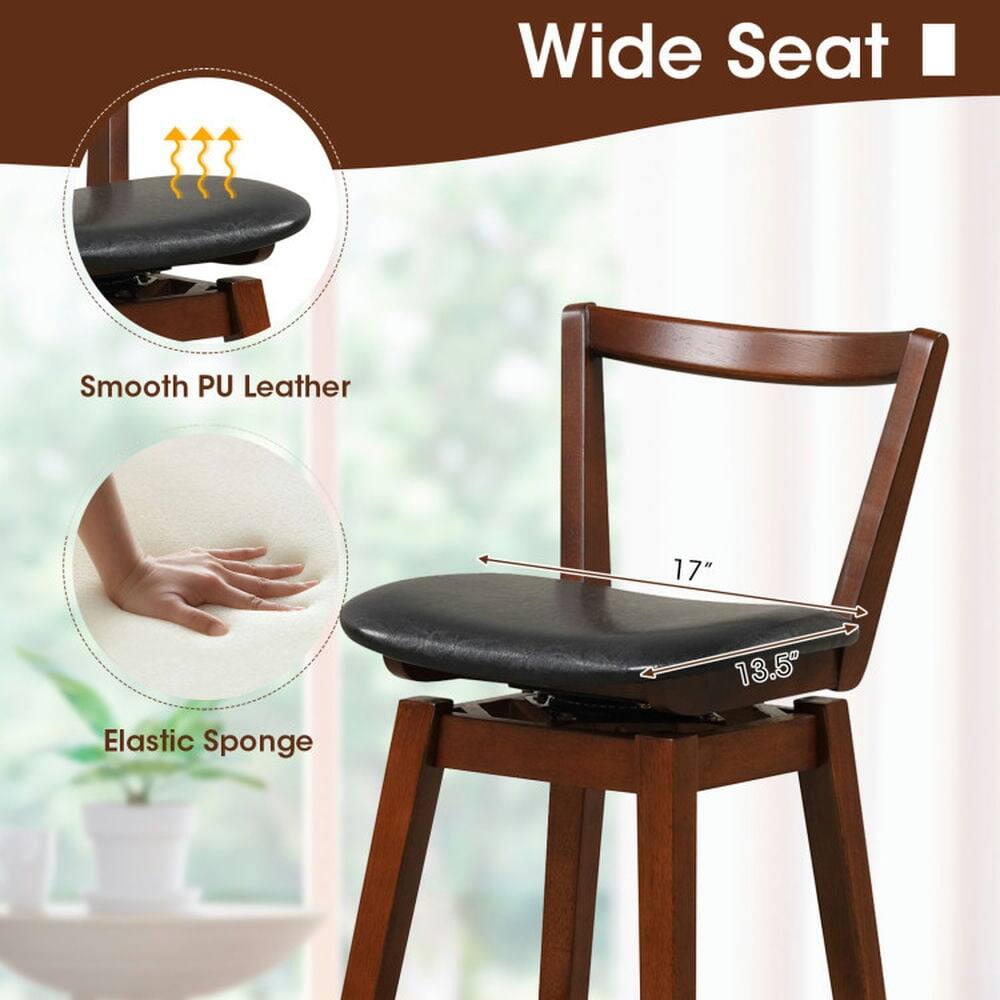 Wide Seat  
Smooth PU Leather  
17" x 13.5"  
Elastic Sponge