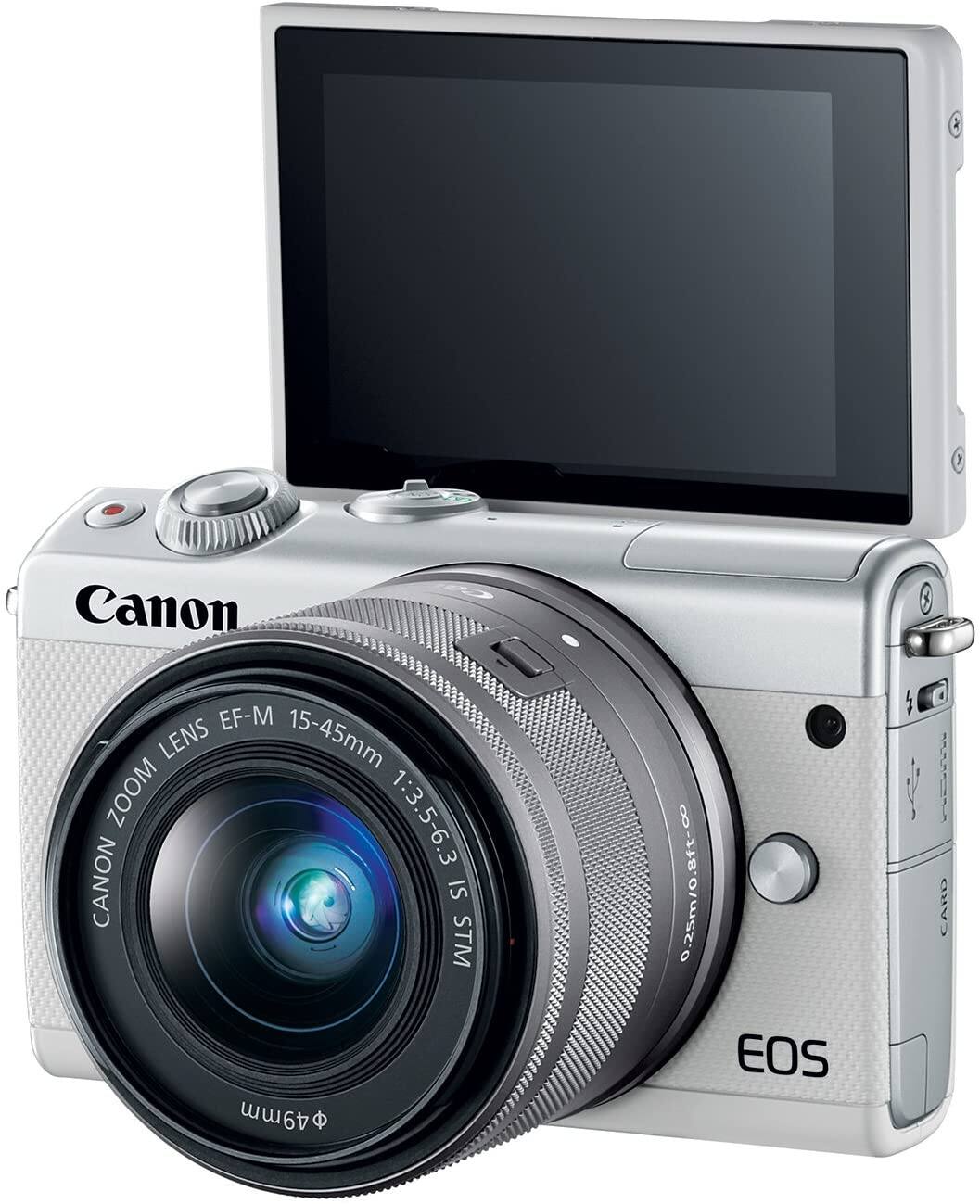 Canon EOS M100 ホワイト Amazon | Canon ミラーレス一眼カメラ EOS M100 ダブルレンズキット