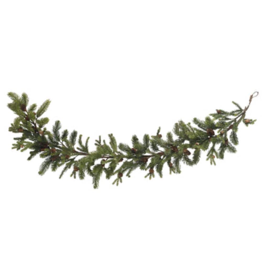 BreeBe - 60" Pine & Pinecone Garland - NA