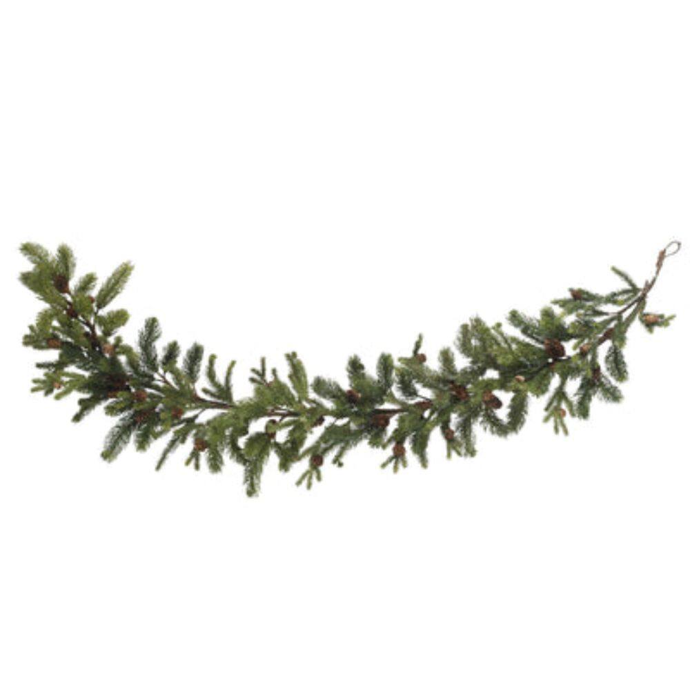 BreeBe - 60" Pine & Pinecone Garland - NA