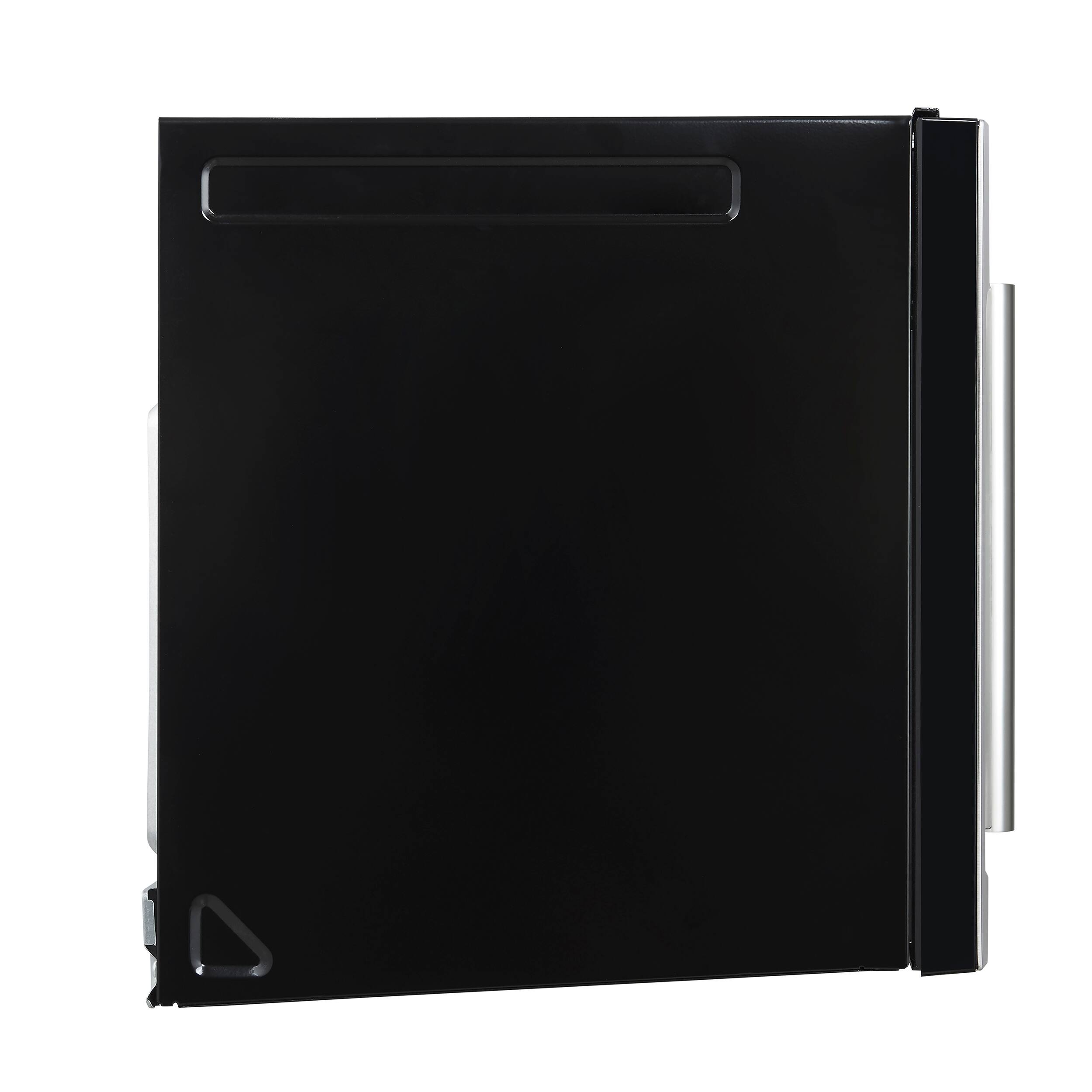 Left. Forno Appliances - Fornace 1.5 Cu. Ft. Convection Over-the-Range Microwave - Stainless steel.