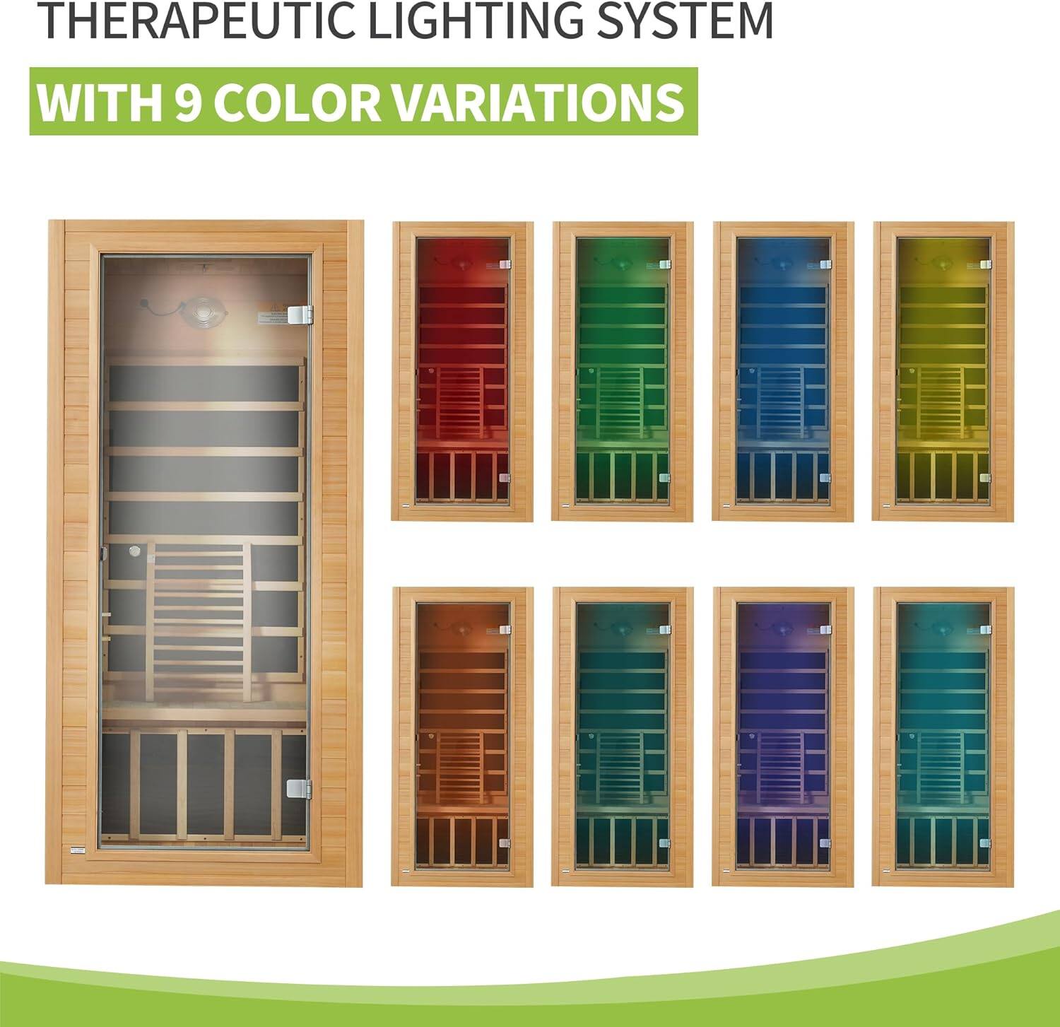 THERAPEUTIC LIGHTING SYSTEM  
WITH 9 COLOR VARIATIONS