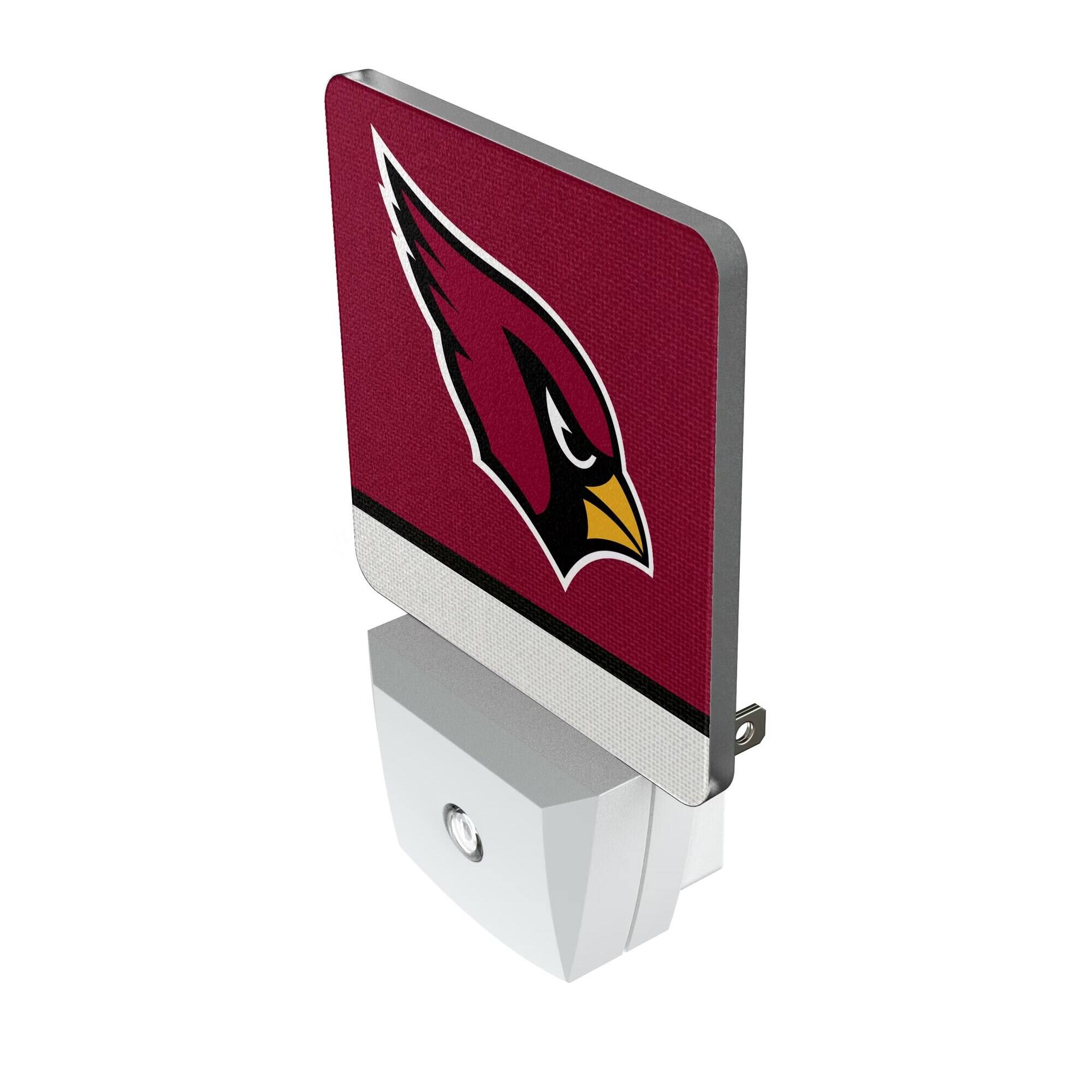 Alt View 1. Keyscaper - Arizona Cardinals Stripe Design Nightlight 2-Pack - Multicolor.