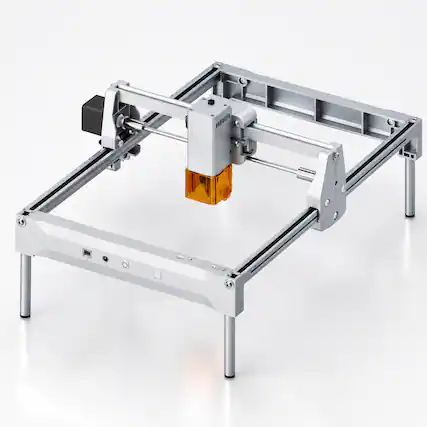 Front. Anysun - 10W Output Laser Engraver, 15W Precision Cutter, 400x400mm Area, for Wood/Acrylic/Leather/Metal/Glass, US Plug.
