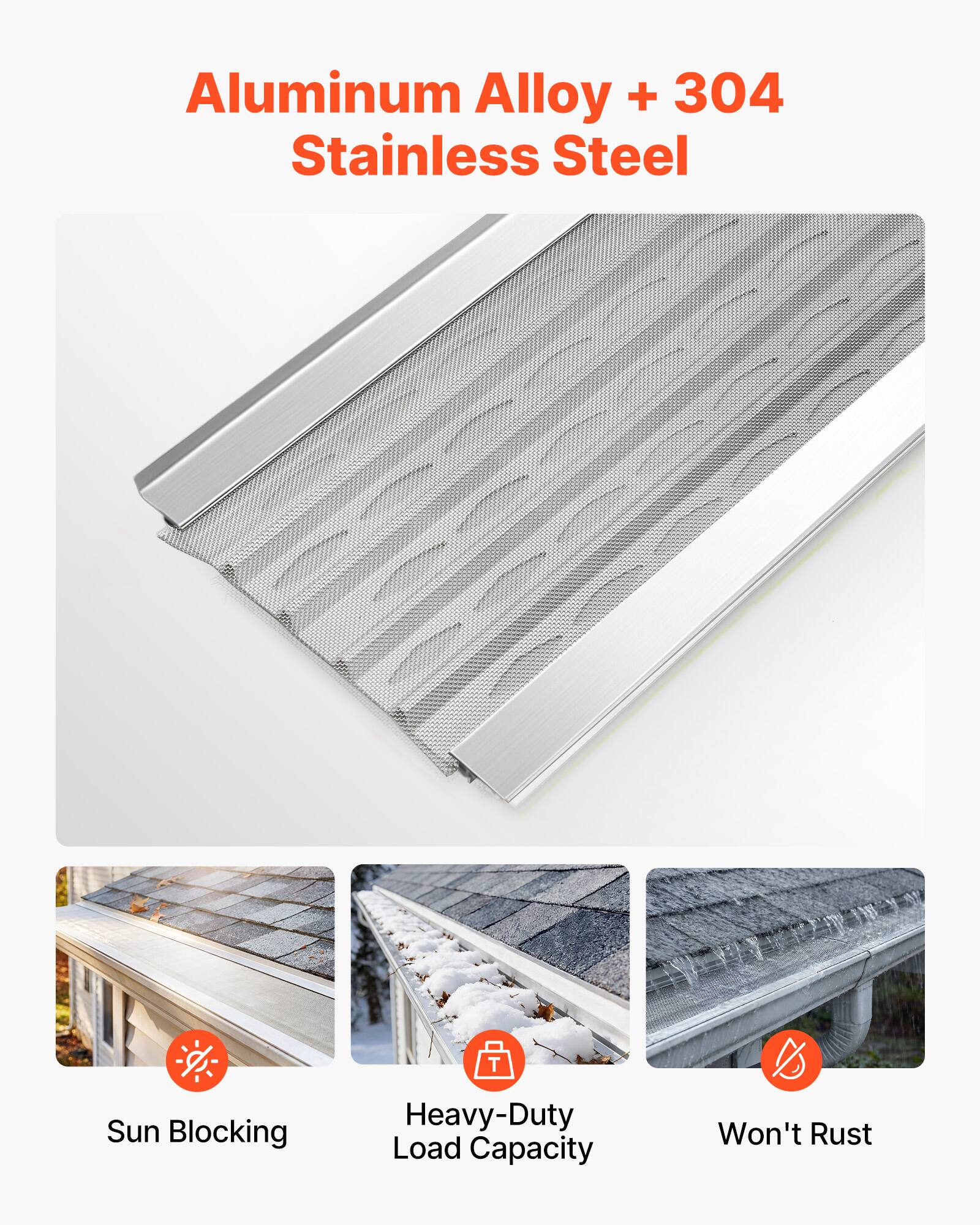 Aluminum Alloy + 304 Stainless Steel

Sun Blocking  
Heavy-Duty Load Capacity  
Won't Rust
