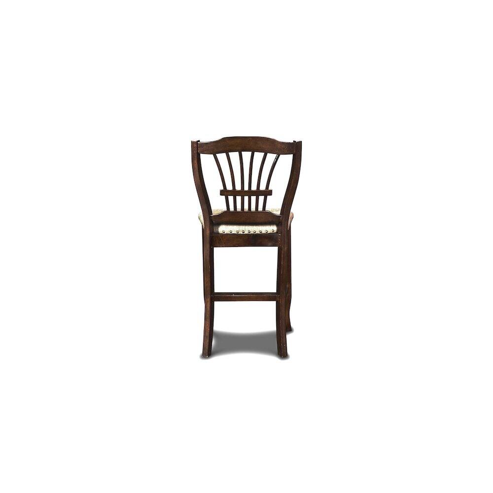 Alt View 1. New Classic Furniture - Bixby Wood Counter Chair with Fabric Seat in Espresso (Set of 2) - Espresso.