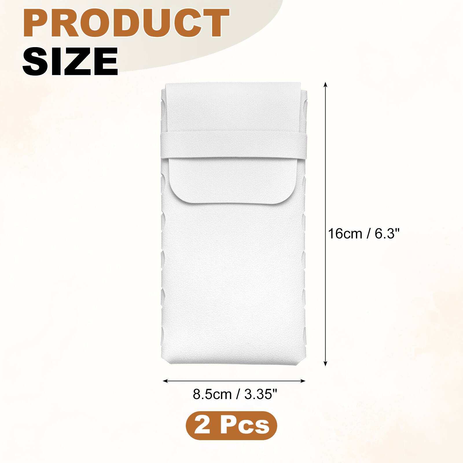 PRODUCT SIZE  
16cm / 6.3"  
8.5cm / 3.35"  
2 Pcs