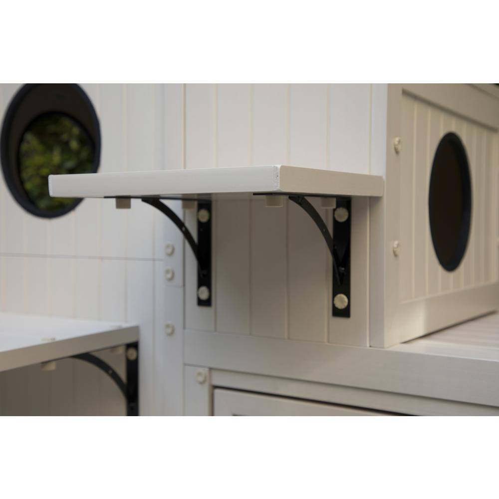 Alt View 1. New Age Pet - ECOFLEX Kitty Katio Climber Cat House - Maple.