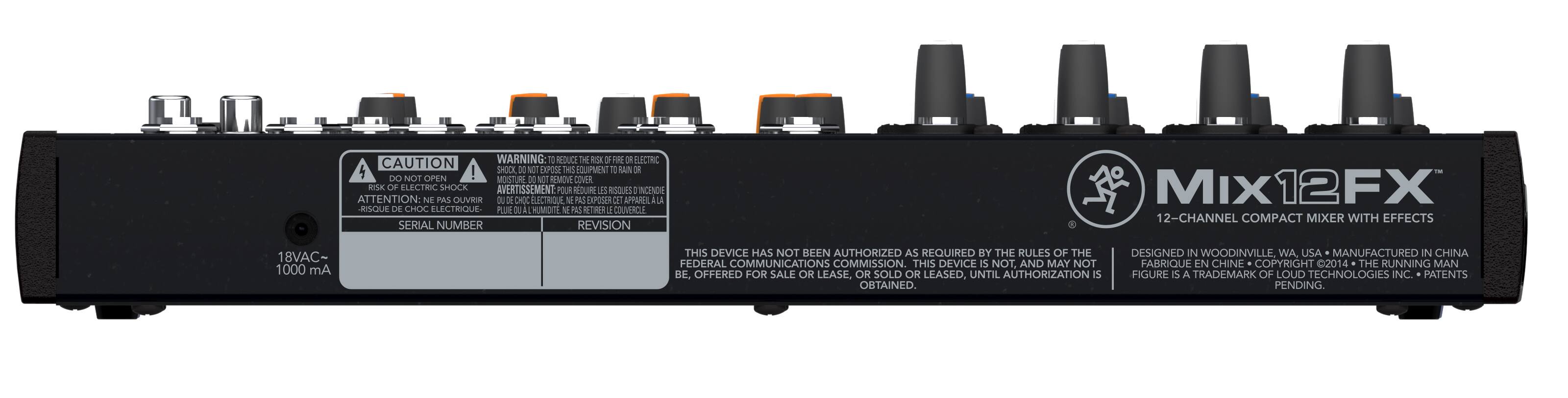 Alt View 12. Mackie - Mix12FX Compact Mixer - Black.