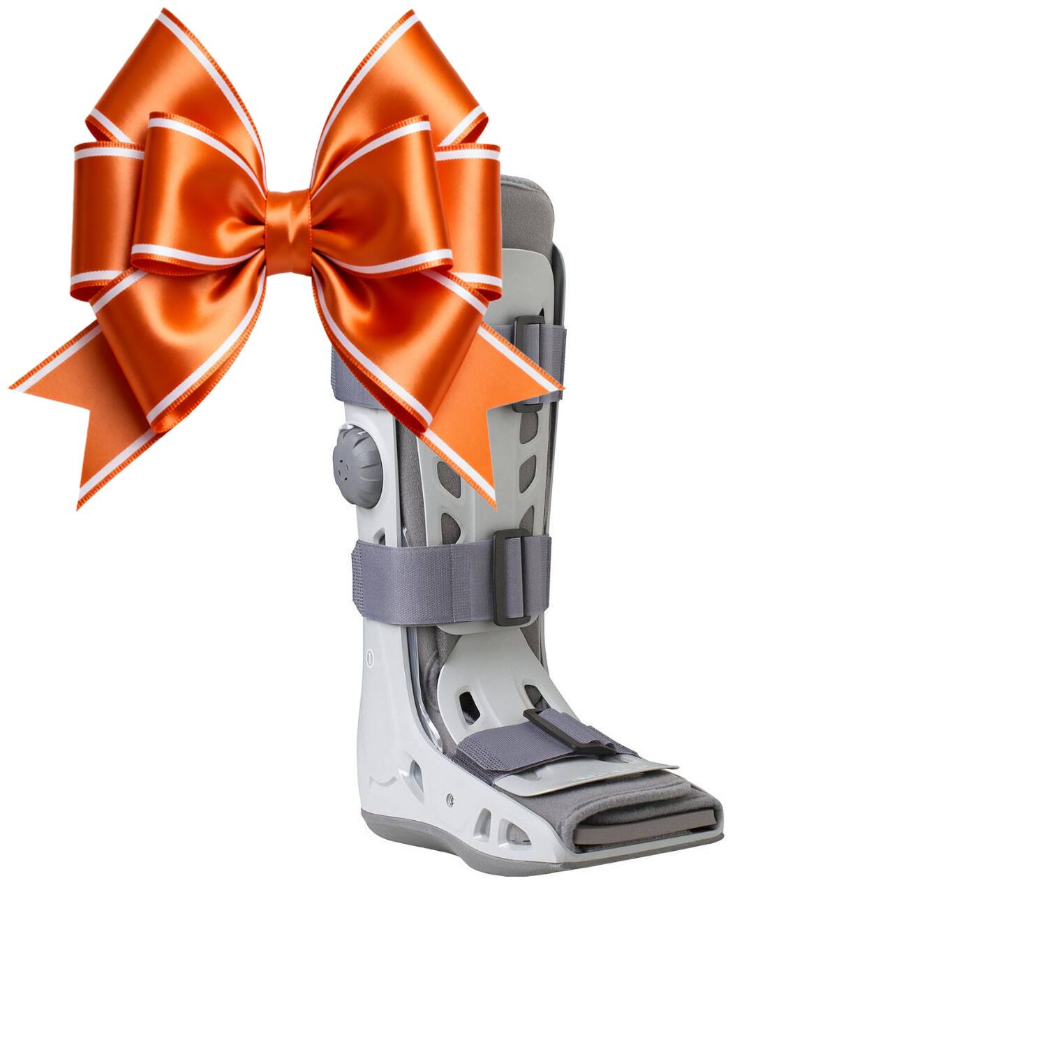 Left. Aircast - Aircast AirSelect Standard Walker Brace / Walking Boot, X-Small - Gray.