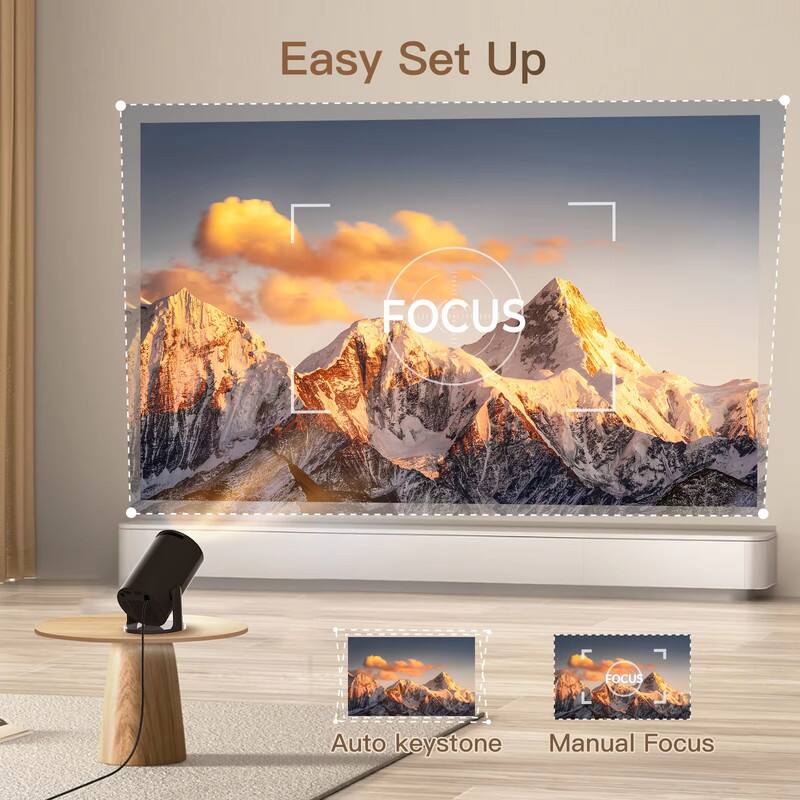 Easy Set Up

FOCUS

Auto keystone

Manual Focus