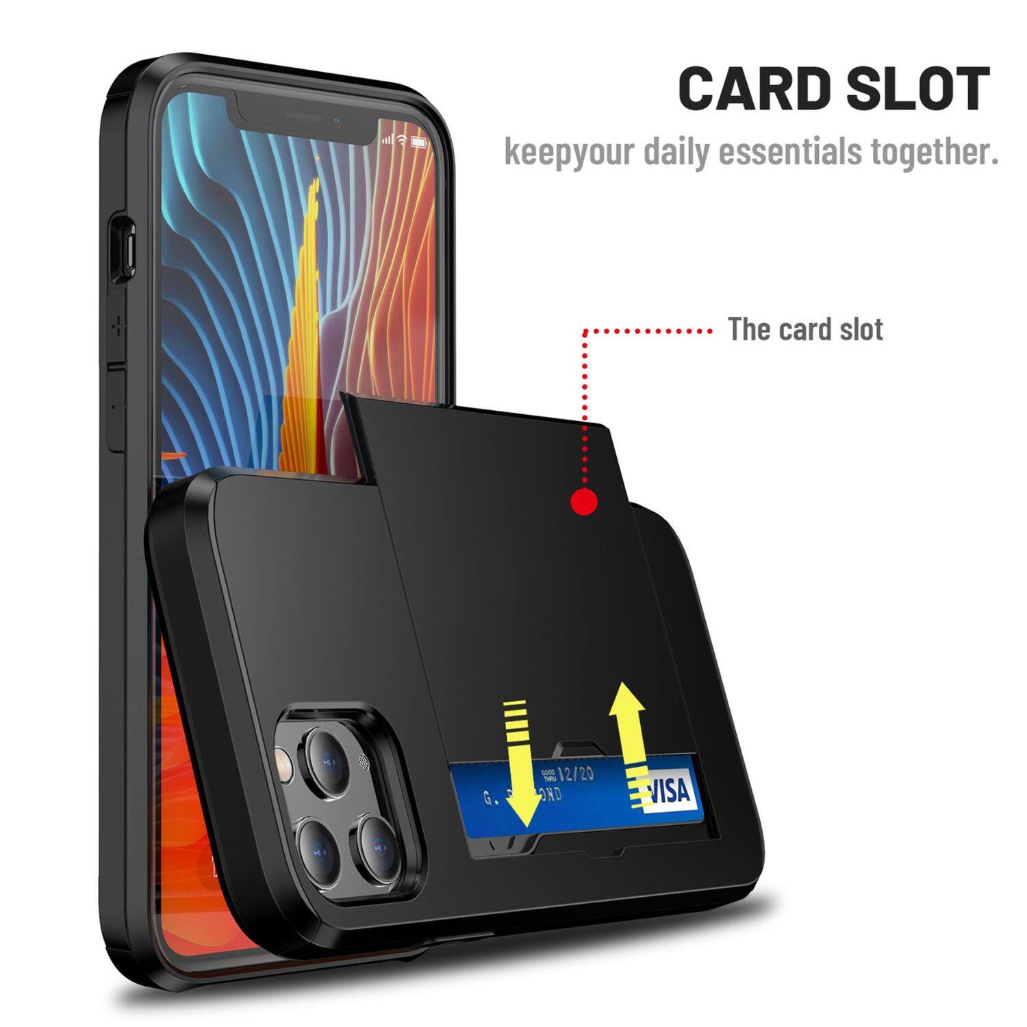 CARD SLOT  
keep your daily essentials together.  
The card slot  
G. 5 - 12/20 - OND  
VISA