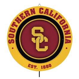 Evergreen Enterprises - USC Trojans 15" LED Round Metal Lit Wall Sign - Multicolor