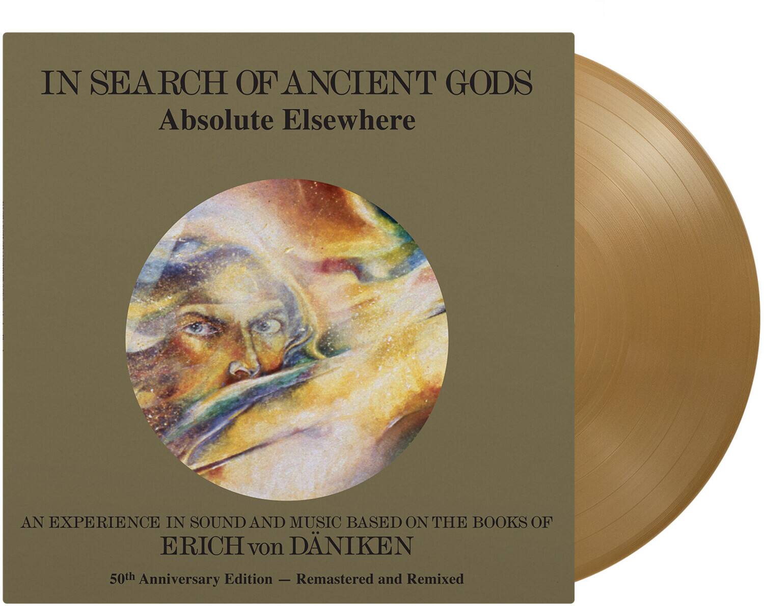 IN SEARCH OF ANCIENT GODS  
Absolute Elsewhere  

AN EXPERIENCE IN SOUND AND MUSIC BASED ON THE BOOKS OF ERICH von DÄNIKEN  
50th Anniversary Edition - Remastered and Remixed