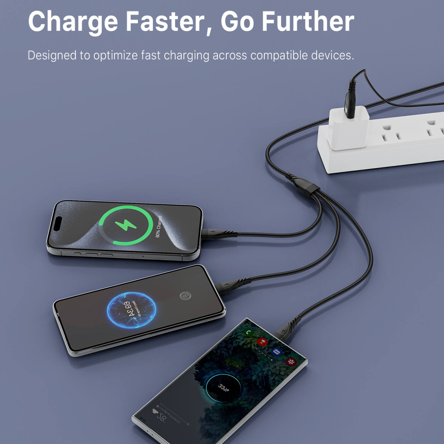 Charge Faster, Go Further  
Designed to optimize fast charging across compatible devices.