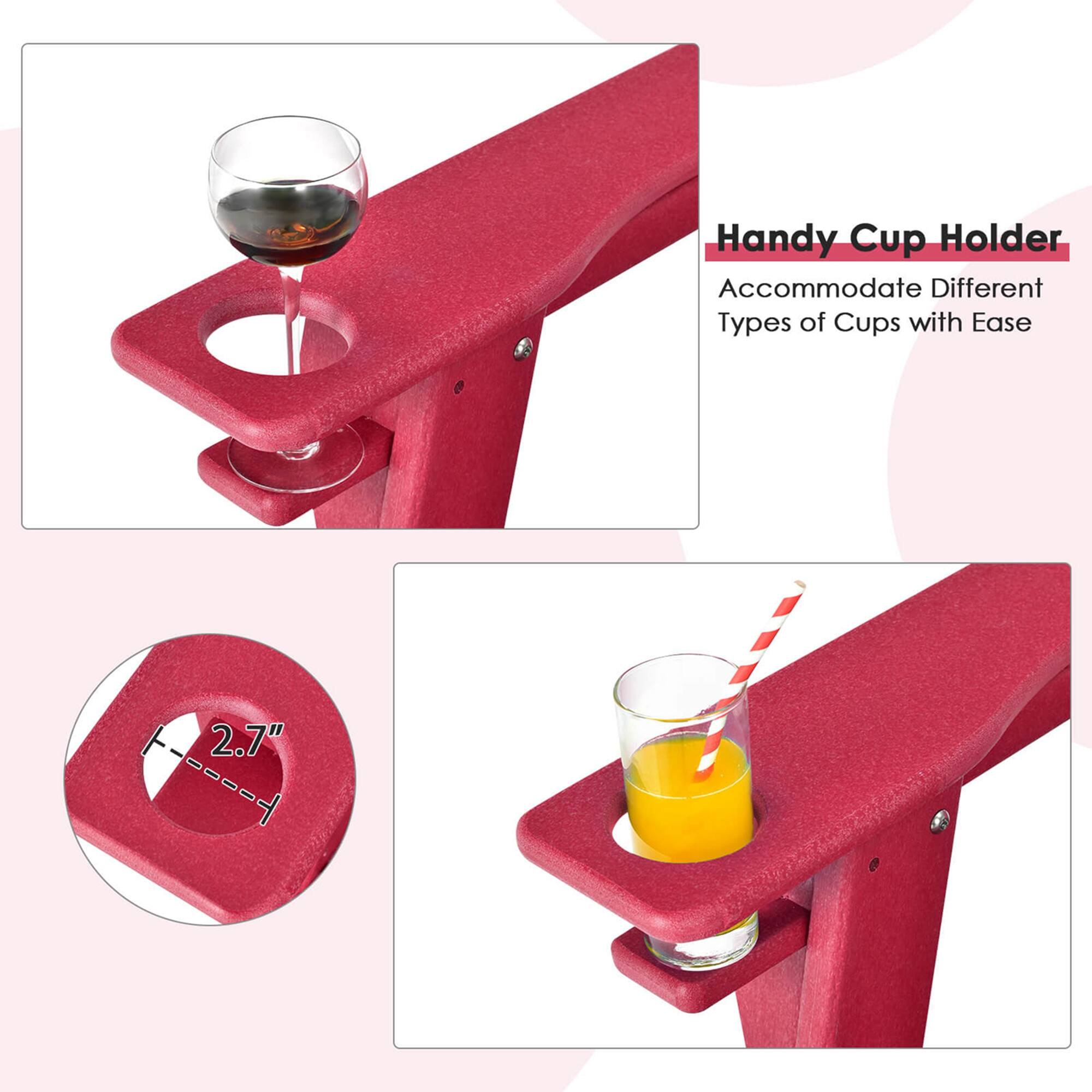 Handy Cup Holder: Accommodates Different Types of Cups with Ease.