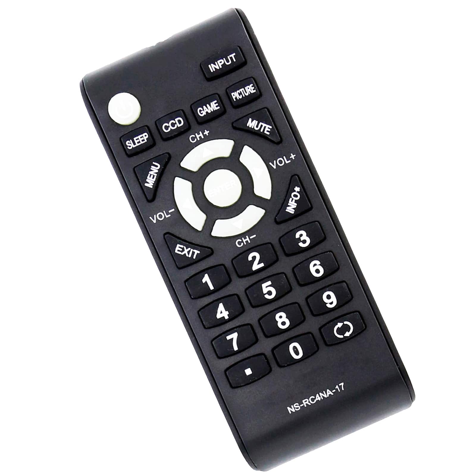 ALLIMITY - Replacement Remote Control NS-RC4NA-17, Fit for INSIGNIA Television NS24D510MX17 NS-24D510MX17 NS24D510NA17 NS-24D510NA1 - Black