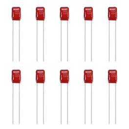 Unique Bargains - 20pcs 1uF 100V CBB21/CBB22 Metallized Polypropylene Film Capacitor Kit for Electronics - Red