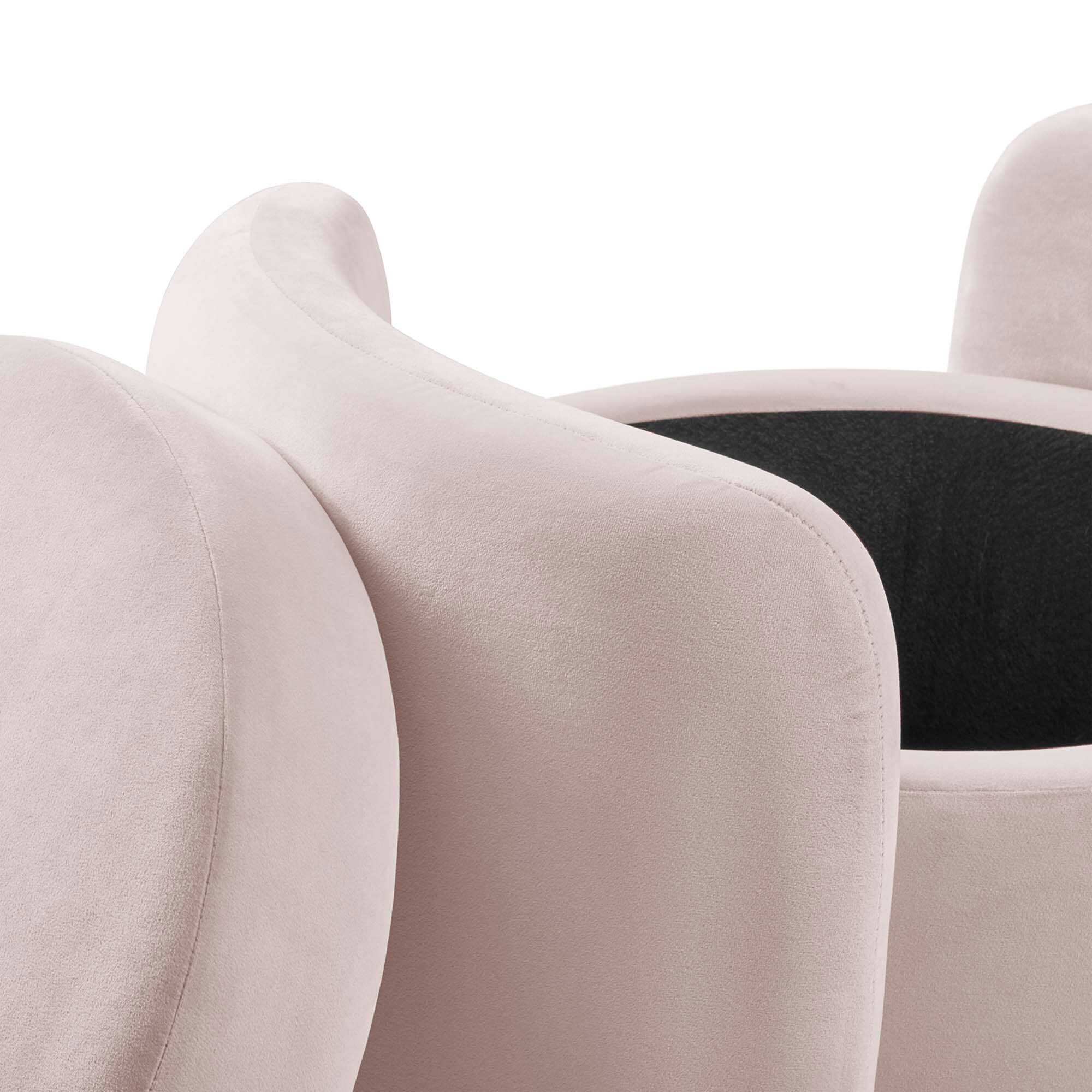 Alt View 5. Modway - Nebula Upholstered Performance Velvet Ottoman by Modway - EEI-6055-PNK.