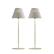Front. Honeywell - 2-Pack M1 Sunturalux Cordless LED Lamps. 5200mAh rechargeable battery, 4 colors & 9 RGB modes, fully dimmable. - White.