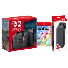 Switch 2 Video Game Console with Kirby Air Riders and Protective Case Bundle - Nintendo Switch 2