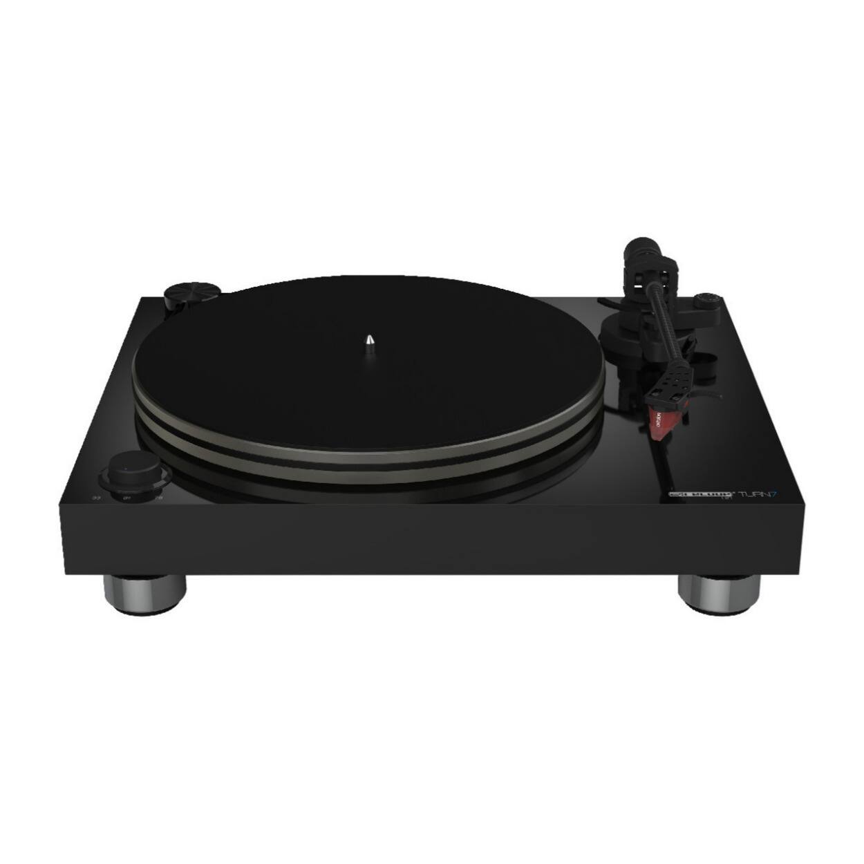 Angle. Reloop - Reloop Turn 7 Premium HiFi Belt Drive USB Turntable System (Piano Lacquer).