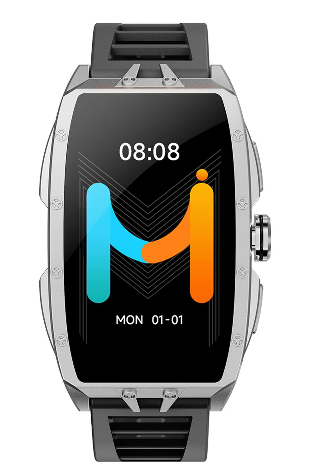IMIKI - MB1 Smartwatch with Fitness Tracker, 1.64” AMOLED Display, 1ATM Waterproof, Bluetooth Calls, Sleep Monitor - Silver - (2025)
