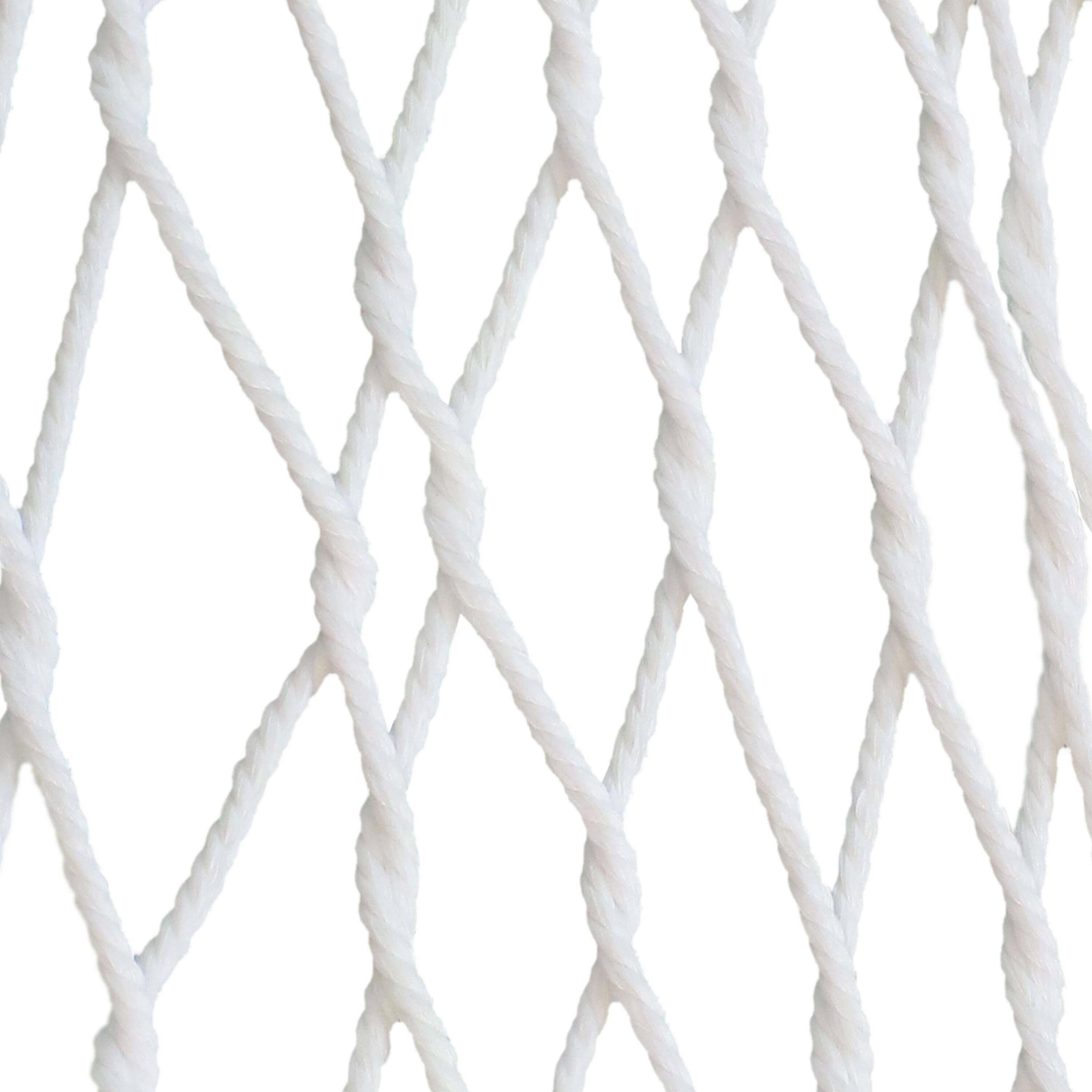 Alt View 2. Sunnydaze - 2-Person Rope Hammock with Blue Steel Stand and Pillow - White.