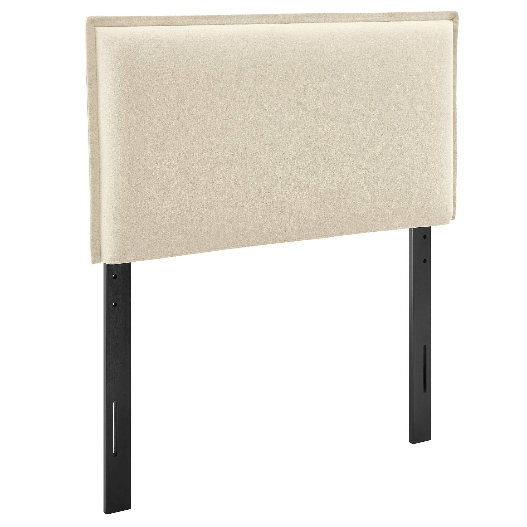 Angle. Modway - Camille Upholstered Linen Blend Headboard by Modway - Linen.