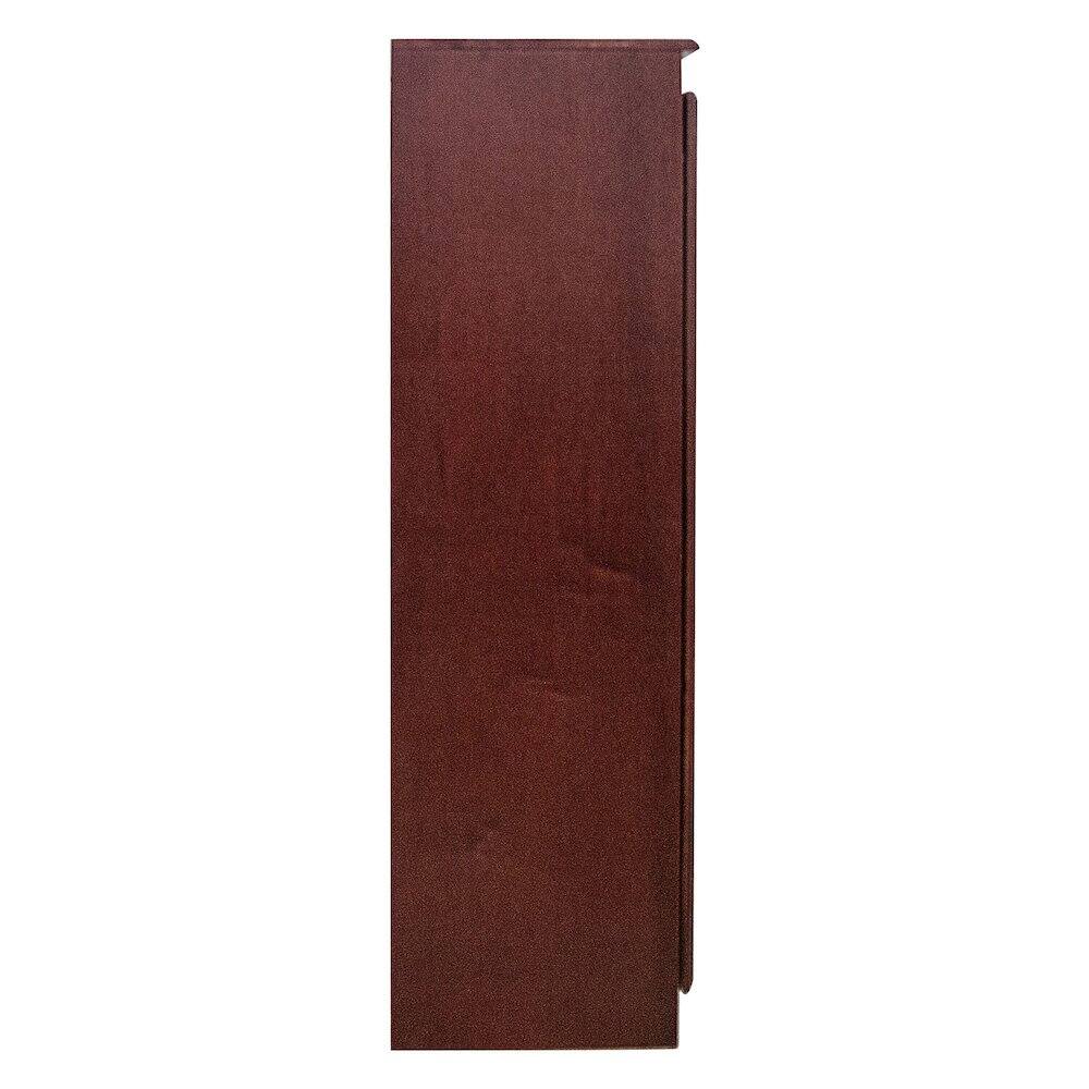 Alt View 2. Concepts in Wood - Multi use Storage Cabinet 4 Shelves Cherry Finish - Red.
