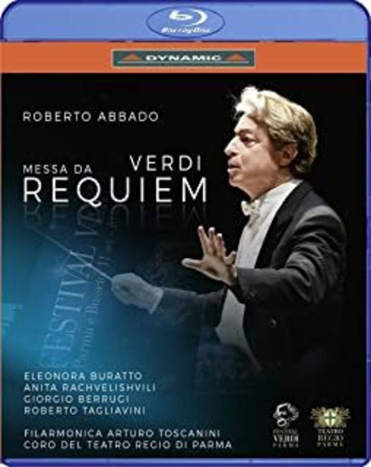 Front. Abbado Filarmonica Arturo Toscanini Coro Del Teatro Regio Di Parma - Messa Da Requiem   - BLU-RAY.