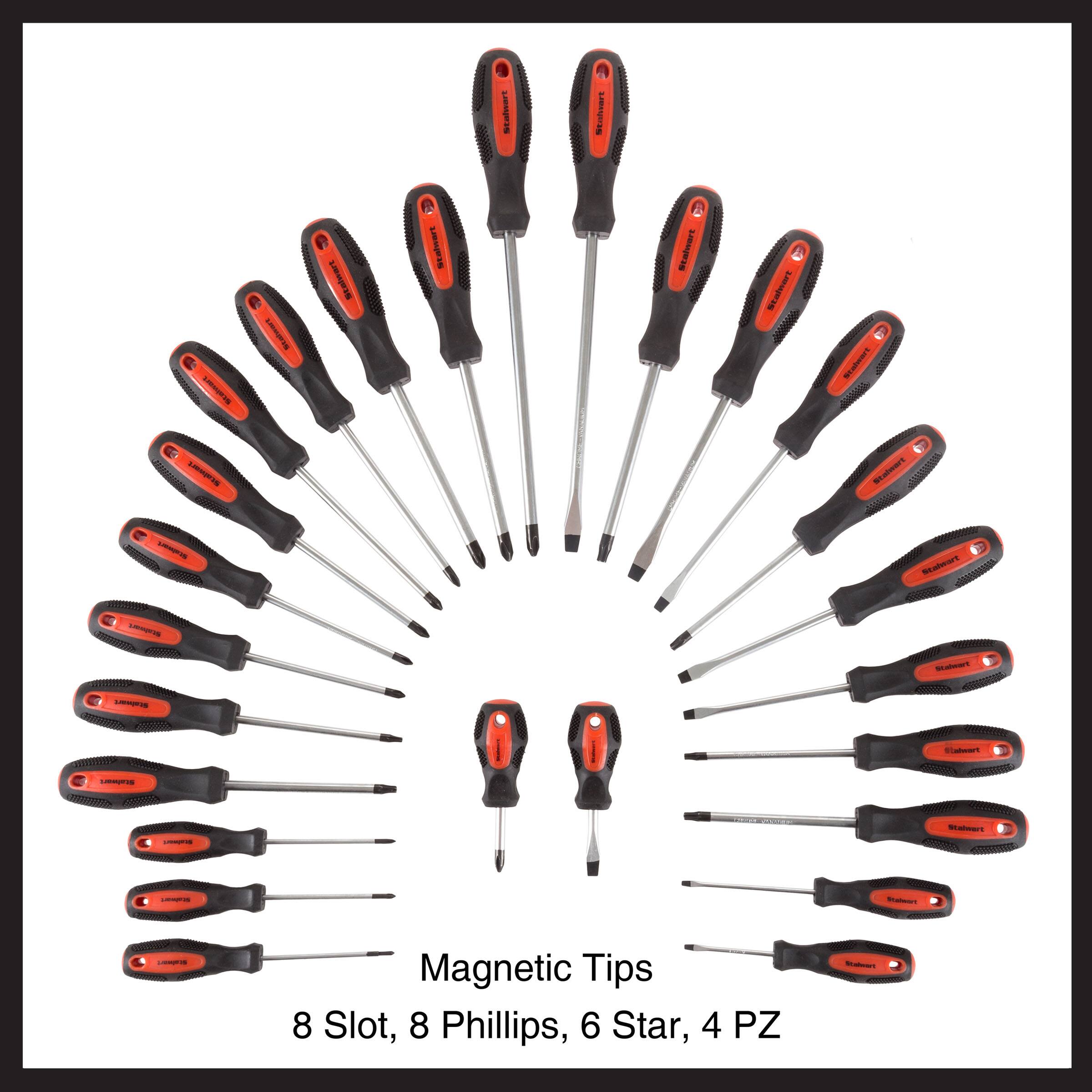 Stafert MTEr L L Stalwart e SLatwart a SEaeart I Satwart Madwart  
- Stainert L F Twnire - - -  
- Magnetic Tips 8 Slot, 8 Phillips, 6 Star, 4 PZ