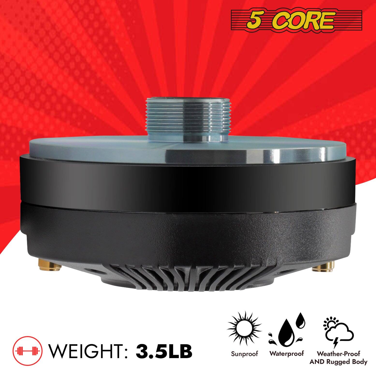 5 CORE Compression Driver 300W RMS 8 Ohm Titanium Horn Audio